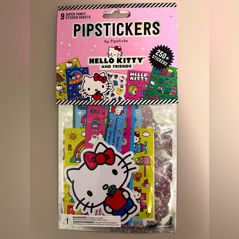 Pipstickers by Pipsticks Hello Kitty Sticker - 9 sheets (250+ stickers)